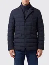 Herno Polyester Down Jacket With Feather-down Padding For Men In Blue