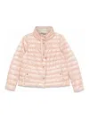 Herno Quilted Lightweight Polyamide Jacket With Contrasting Collar In Pink