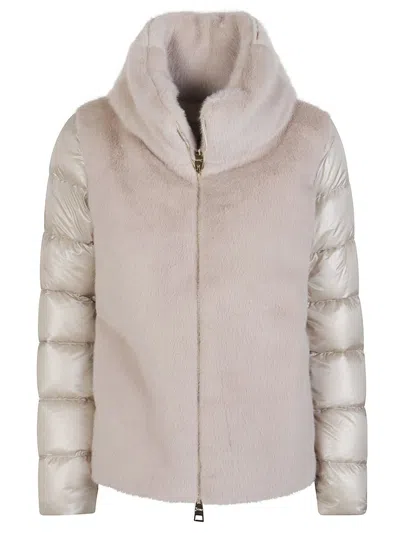 Herno Padded Jacket In Animal Print