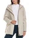 Herno A-shape Hooded Down Jacket With Front Pockets In White