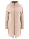 Herno Coat With Down Inserts Coats Beige In Tan