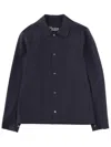 Herno Collared Jacket Long Sleeves Front Pockets In Blue