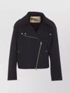 Herno Jacket With Notched Lapels And Metal Hardware