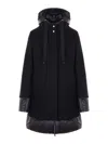 Herno Long-sleeved Down Jacket In Black