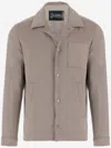 Herno Beige Microfiber Suede Jacket In Brown