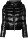 Herno Jacket With Zip And Hood In Black