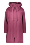 Herno Jacket With Zip And Snap Closure In Mauve
