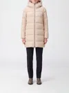 Herno Beige Polyester Full-length Jacket In Neutral