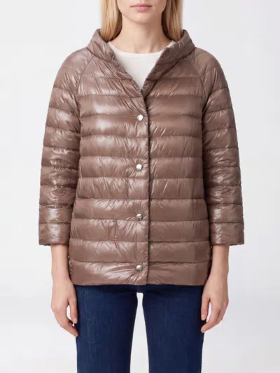 Herno Jacket Woman Color Beige In Brown