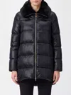 Herno A-shape Glossy Polyamide Down Jacket In Black