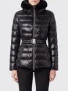 Herno Shniy Padded Down Jacket With Belt Coats Black In Black