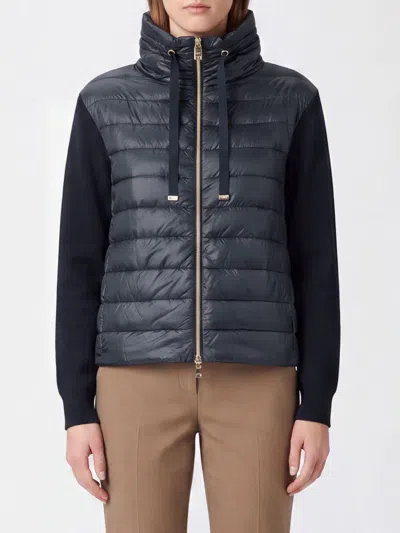 Herno Down-filled Cotton Jacket For Women In Blue