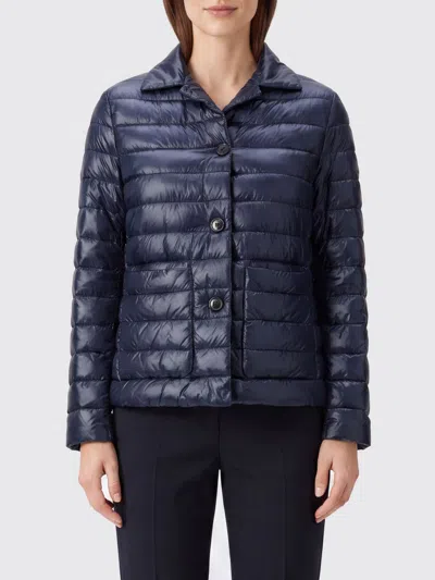 Herno Jacket Woman Color Blue In Multi