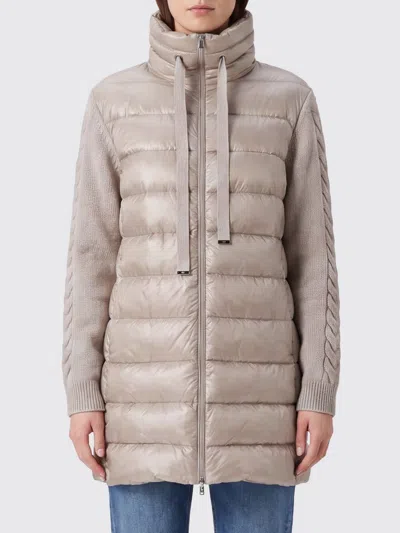 Herno Jacket Woman Color Cream In Brown