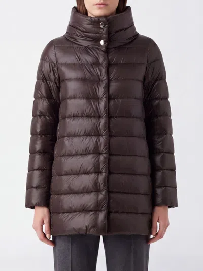Herno Jacket Woman Color Dark In Brown