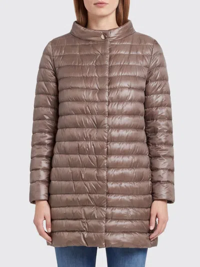 Herno Jacket Woman Color Grey In Brown