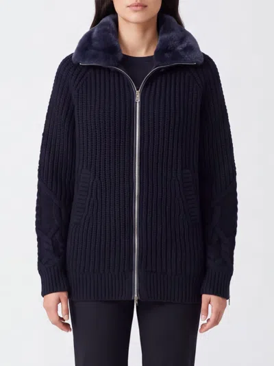 Herno Jacket Woman Color Navy In Blue