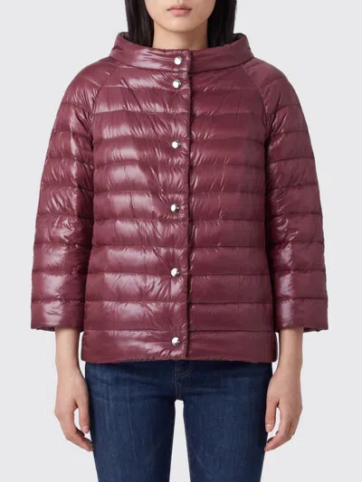 Herno Jacket Woman Color Pink In Burgundy