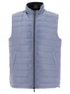 Herno Light Blue Nylon Reversible Jacket