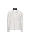 Herno Reversible Nylon And Cotton Jacket With Double Slider Zip Closure