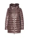 Herno Women A-shape Ultralight Down Jacket In Brown