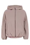 Herno Nylon Jacket With Hood And Elasticated Cuffs