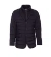Herno La Giacca Water Resistant Down Blazer With Removable Bib In Blue