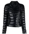 Herno Women's Nylon Ultralight Biker Padded Jacket In Black