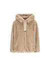 Herno Hooded Casual Jacket In Neutral