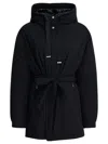 Herno Black Hooded Padded Coat In Black