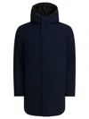 Herno Blue Zip-up Sweater Jacket In Blue