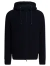 Herno Blue Wool Padded Coat In Blue