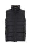 Herno Black Nylon Sleeveless Reversible Down Jacket In Black
