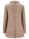 Herno Quilted Beige Down Jacket In Beige