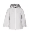 Herno Laminar Hooded Jacket In Beige