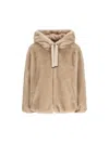 Herno Hooded Casual Jacket In Neutral