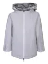 Herno Technical Hooded Jacket In Beige