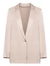 Herno Beige Chantilly Satin Jacket In Beige