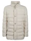 Herno Long-sleeved Down Jacket In Beige