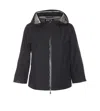 Herno Goretex New Paclite Zipper Cape In Black