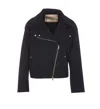 Herno Jacket With Notched Lapels And Metal Hardware In Black
