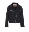 Herno Jacket With Notched Lapels And Metal Hardware In Black