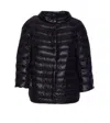 Herno Woman Puffer Black Size 6 Polyamide, Polyester, Cotton In Black
