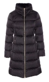 Herno Long Jacket In Satin And Lady Alternative Fur In Brown