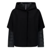 Herno Resort Hood In Ultralight Wool And Nylon In Black