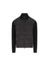 Herno Two-material Puffer Jacket In Black