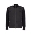 Herno Two-material Puffer Jacket In Black