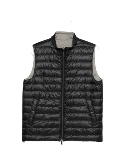 Herno Nylon Ultralight And Ecoage Reversible Vest Clothing In Black