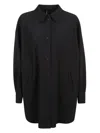 Herno Oversized Jacket In Black Stretch Nylon In Black