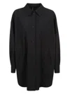Herno Oversized Jacket In Black Stretch Nylon In Black